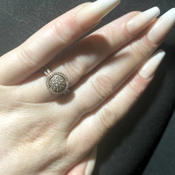 Jewelry - 10k Rose Gold Diamond Engagement Ring